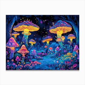 Mushroom Forest Canvas Print