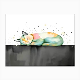 Feline Creative Cat Illustration 42 1 Canvas Print