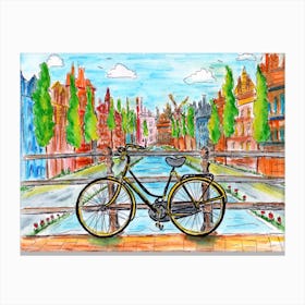 Amersterdam Bike Canvas Print
