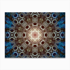 Abstraction Star Mandala Canvas Print