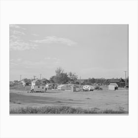 Group Of Various Type Housing Facilities Used By Workmen At Umatilla Ordnance Depot, Stanfield, Oregon By Russell Lee Canvas Print