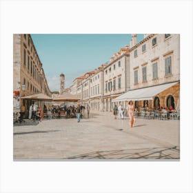 Stradun Market Canvas Print