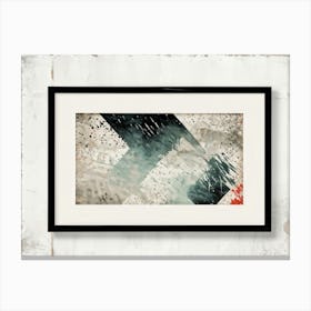 Dirty Retro Watercolor Illustration In Square Layout Selection Of Abstract Shapes Splattered Across (2) 2 Leinwandbild