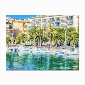 Pollensa Mallorca Marina Canvas Print