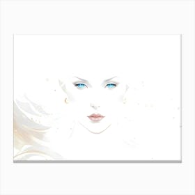 The blue-eyed girl Canvas Print