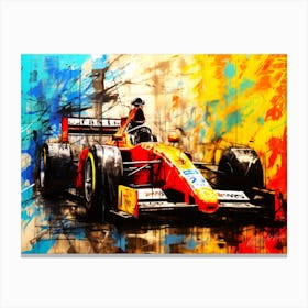 Open Wheel Racing Cars - Indycar Canvas Print