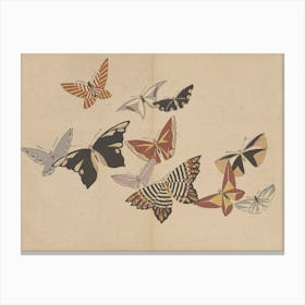 All Kinds Of Butterflies, Kamisaka Sekka Canvas Print