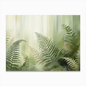 Green Ferns Canvas Print
