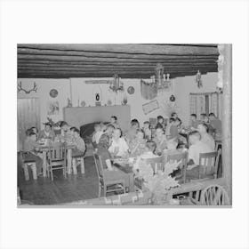 Untitled Photo, Possibly Related To Boys At Summer Camp Eating Breakfast, El Porvenir, New Mexico By Russell Lee Canvas Print