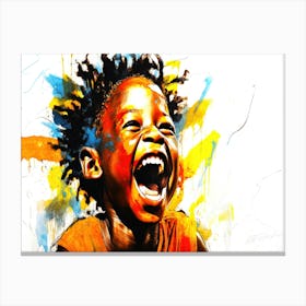 Happy Childrens Day - Laugh Child Canvas Print