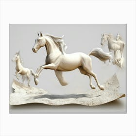 White Horse Canvas Print