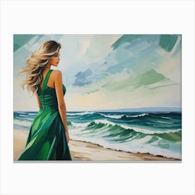 Looking at the Sea Canvas Print