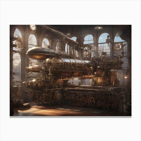 Steam Engine Canvas Print