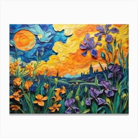 Irises ala Vincent 1 Canvas Print