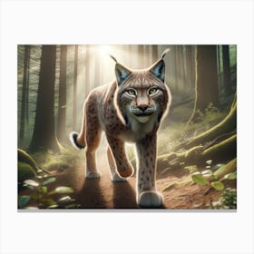 Wolf-Lynx Fantasy Canvas Print