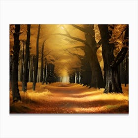 Path In The Woods 5 Canvas Print