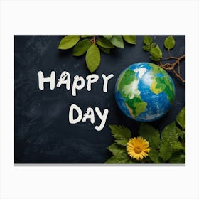 Happy Earth Day Canvas Print