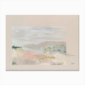Soft Breeze Abstract Landscape Canvas Print