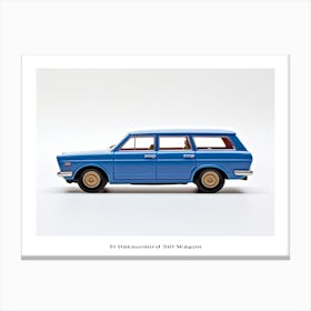 Toy Car 71 Datsun Bluebird 510 Wagon Blue Poster Canvas Print