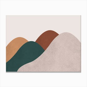 Hill Peaks Abstract Canvas Print