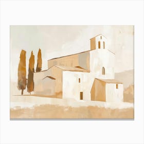 Church In Tuscany Canvas Print