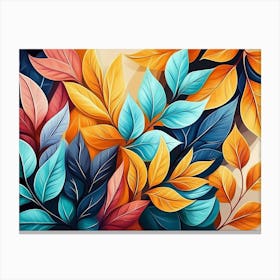 Colorful Leaves Canvas Print