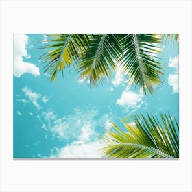 Palm Trees In The Sky 9 Canvas Print