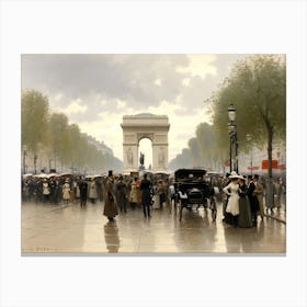 Paris - Arc De Triomphe Canvas Print