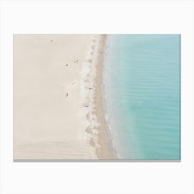 Aerial View Of The Italian Beach Canvas Print