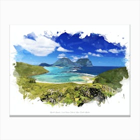 North Beach, Lord Howe Island, New South Wales Canvas Print