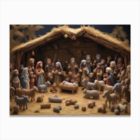 Nativity Scene 2 Canvas Print