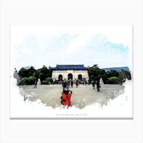 Sun Yatsen Mausoleum, Nanjing, China Canvas Print