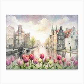 Amsterdam Tulips 1 Canvas Print