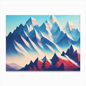 Abstract Mountains 5 Canvas Print