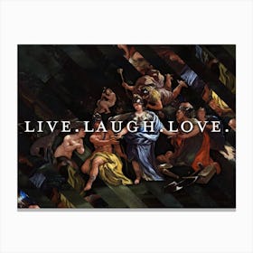 Minerva As Protectress Of The Arts And Sciences by Luca Giordano Revisited Canvas Print