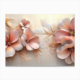 3d Flowers Wallpaper 1 Canvas Print