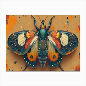 Moth Painting 1 Canvas Print