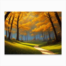 Path In The Woods 11 Canvas Print