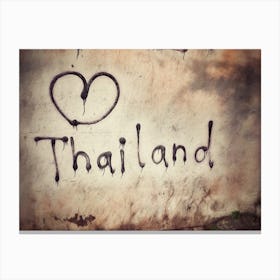 Love Thailand Canvas Print