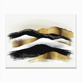 Gold And Black Mountains Canvas Print 3 Canvas Print