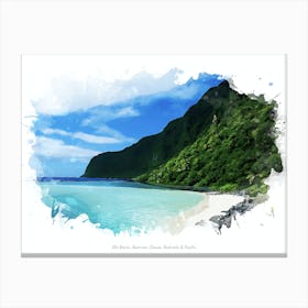 Ofu Beach, American Samoa, Australia & Pacific Canvas Print