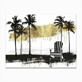 Beach Chair 2 Canvas Print