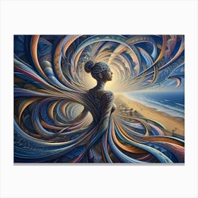 Angel Of The Ocean Canvas Print