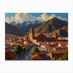  Cusco City 2  Canvas Print