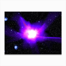 Quasar and galaxies 1 Canvas Print