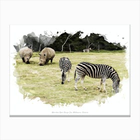 Werribee Open Range Zoo, Melbourne, Victoria Canvas Print