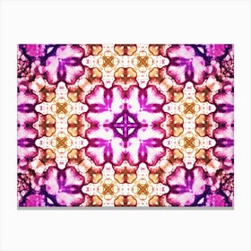 Pink And Purple Abstract Pattern Canvas Print