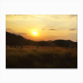 Sunset in the Countryside of Costa Rica Canvas Print