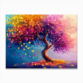 Colorful Tree 12 Canvas Print