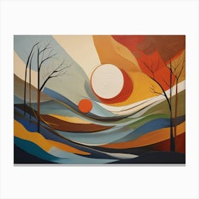 Abstract Landscape Painting 7 Canvas Print